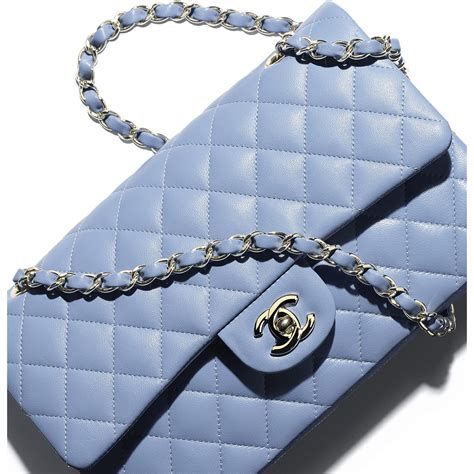 chanel classic blue tote bag|Chanel classic bag price euro.